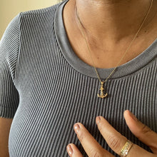 Load image into Gallery viewer, Gold Anchor Pendant