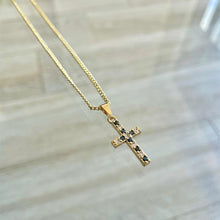 Load image into Gallery viewer, Double Up Cross Necklace