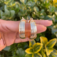 Load image into Gallery viewer, Wave Hoop Earrings