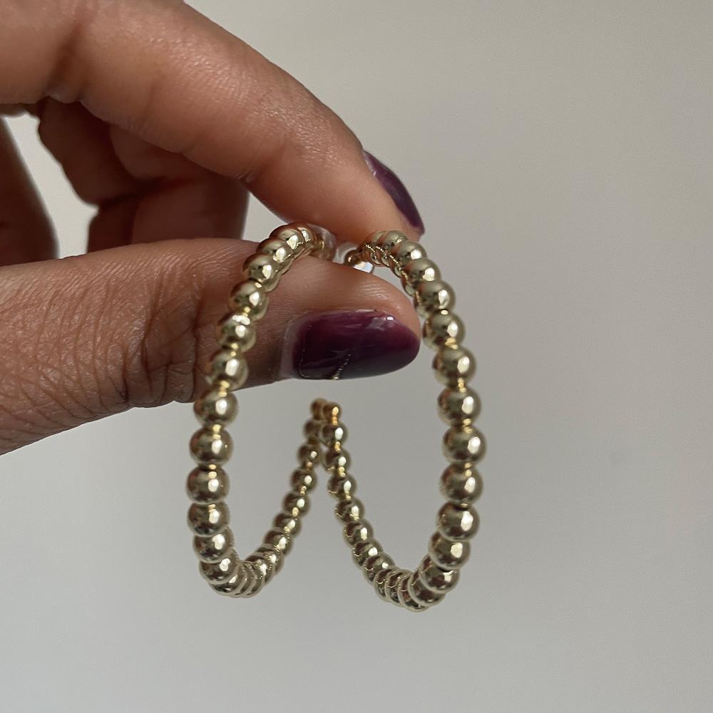 Beaded Hoop Earrings