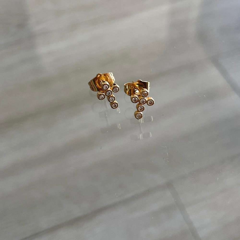 Mini Cross Stud Earrings