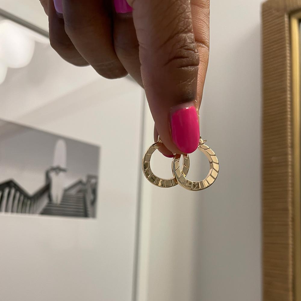 Mykonos Huggie Hoop Earrings