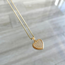 Load image into Gallery viewer, Pave Heart Necklace
