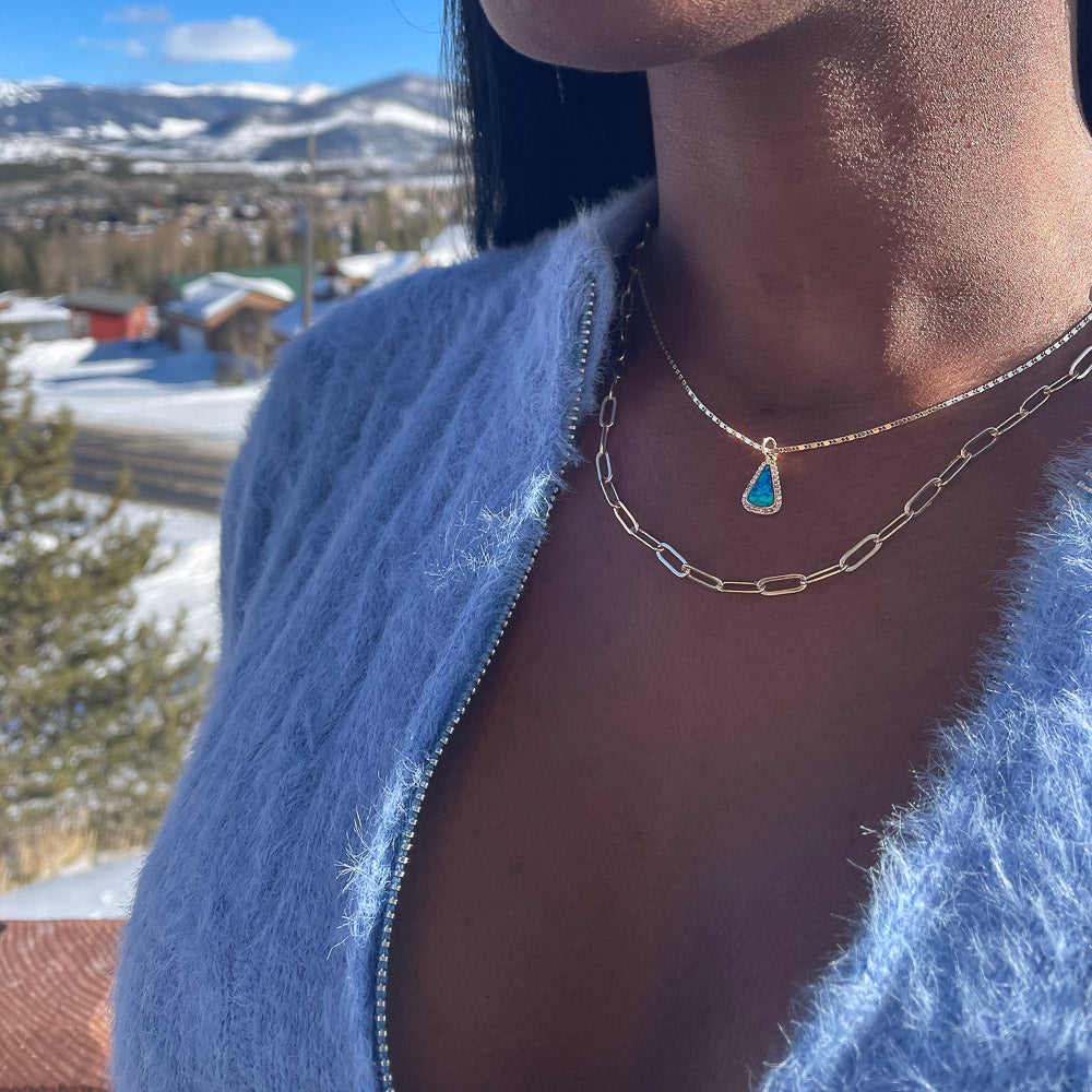 Small Paperclip Necklace