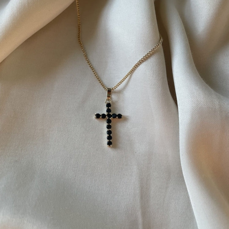 92.5 Oxidized Sterling Silver Portuguese Cross - Silver Palace